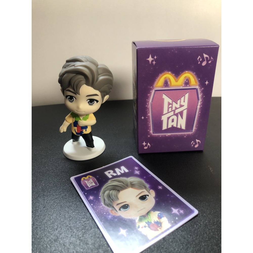 McDonald's TinyTAN x BTS 2025 RM‎ Toy w/ Sticker + Box NEW SEALED